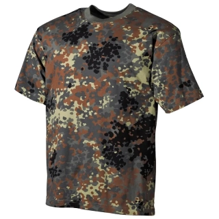 MFH Pánské bavlněné triko US Bundeswehr flecktarn